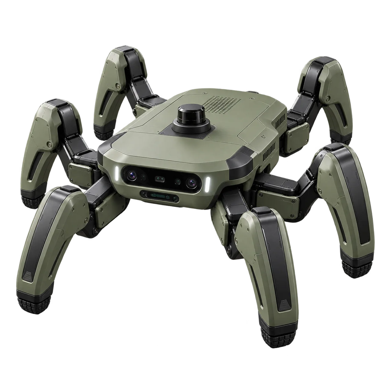 The Synteric unit, six-legged, on a seamless background